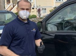 Victoria Home Inspector in COVID-19 PPE